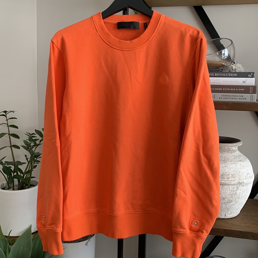 Helmut Lang Men's Orange Crew Neck Sweatshirt